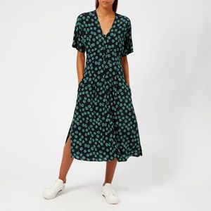 Whistles Naya Button Dress Lenno Print
